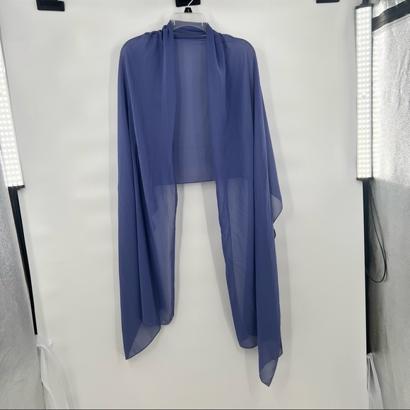 Badgley Mischka blue bridesmaid dress size 14 - Picture 6 of 8